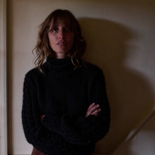 Load image into Gallery viewer, The Chunky Cable Sleeve jumper (classic black)