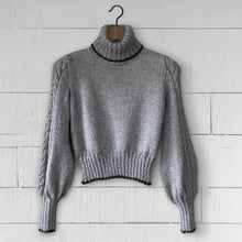 Load image into Gallery viewer, The Classic Cable Sleeve Jumper (grey/charcoal)