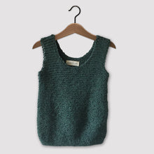 Load image into Gallery viewer, Loose knit vest (emerald green)