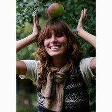 Load image into Gallery viewer, The Fair Isle Vest (charcoal/camel) - RTW