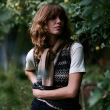 Load image into Gallery viewer, The Fair Isle Vest (charcoal/camel)