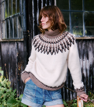 Load image into Gallery viewer, Nordic Fair Isle jumper (cream/brown) - RTW