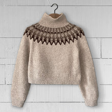 Load image into Gallery viewer, Alder Fair Isle yoke jumper (sand/beige)