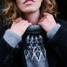 Load image into Gallery viewer, Nordic Fair Isle jumper (grey/cream) - RTW