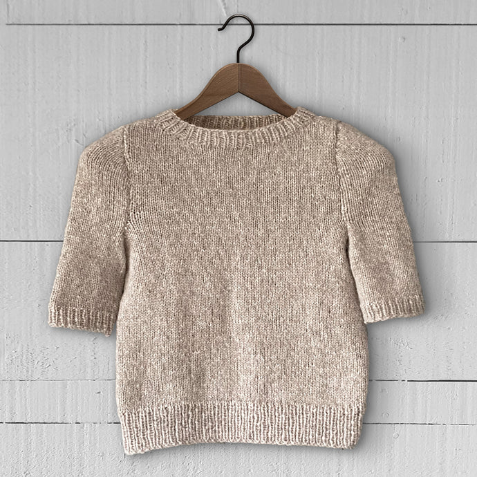 Short sleeved sweater (sand)