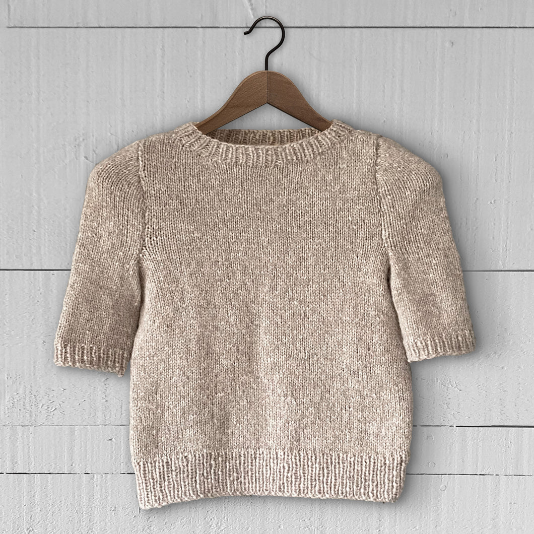 Short sleeved sweater (sand)