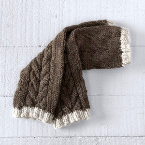 Wristwarmers (brown/cream)