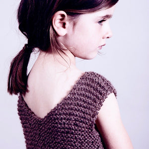 Loose knit vest (fawn)