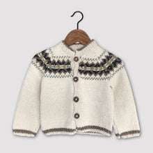 Load image into Gallery viewer, Intricate Fair Isle cardigan (cream/multi)