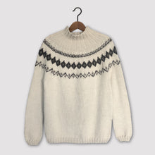 Load image into Gallery viewer, Scandi Fair Isle yoke jumper (cream/brown)